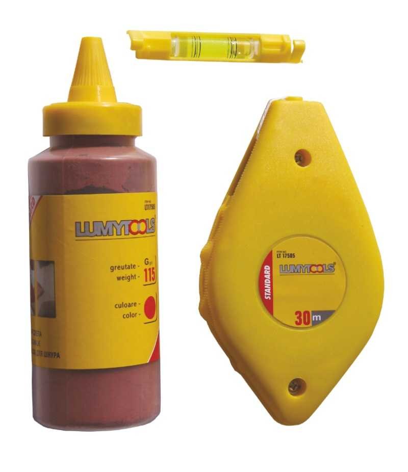 [lt17505] Set fir pentru trasare cu bula si creta LT17505 115gr Lumytools