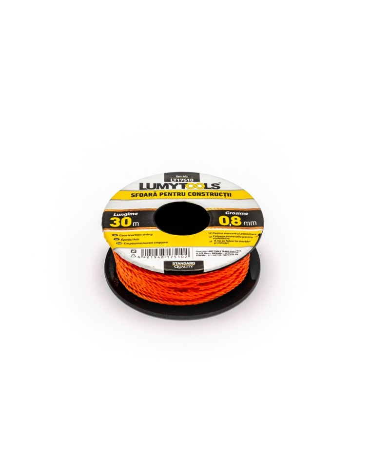 [lt17510] Sfoara pentru constructii, tip bobina 0,8 mm LT17510 30m Lumytools