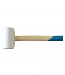 Ciocan din cauciuc, alb, Φ 65 mm, 680 gr, m. lemn, LT33932 Lumytools