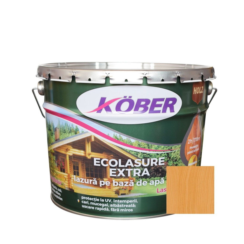 Ecolasure Extra, teak, pe baza de apa, interior / exterior, 10 L