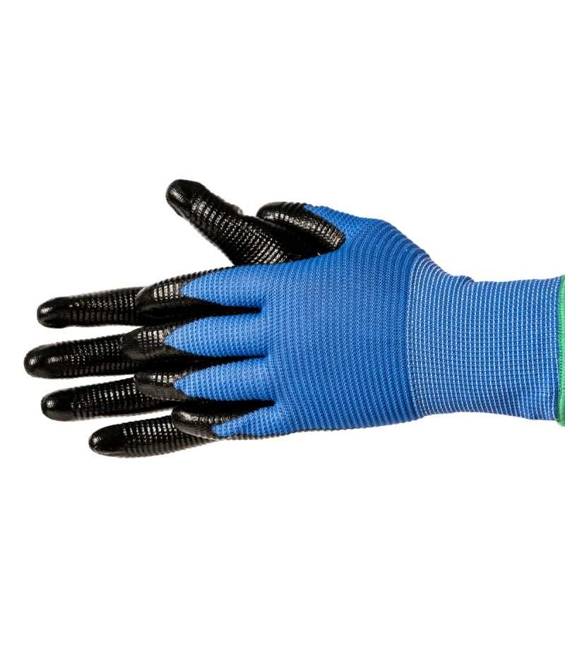 Manusa lucru, nitril negru - nylon albastru, 9" LT74157 Lumytools
