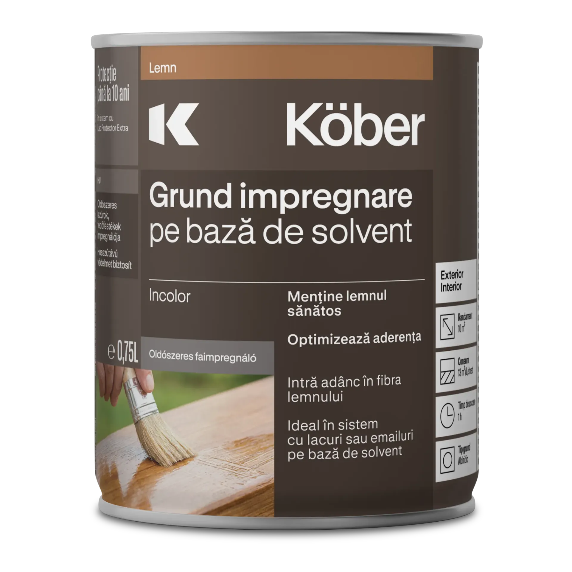 [iga5101-c0.75l] Grund pentru lemn cu efect anticarii 0.75l Kober