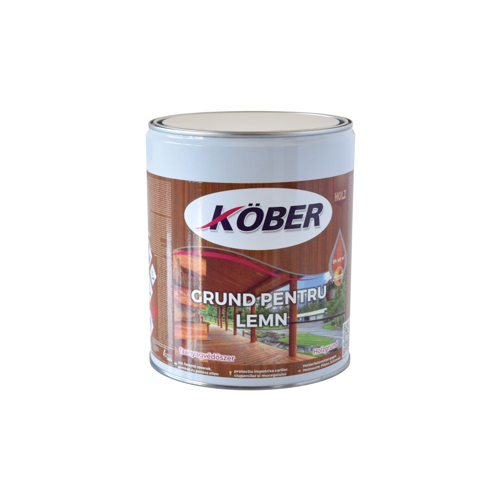 Grund pentru lemn cu efect anticarii, Kober, incolor, 4 L