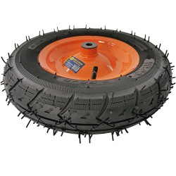 [412028] Roata roaba 14”x3.5–8, ax D14x100mm, bucsa otel, tepi Venus