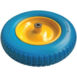 Roata roaba 14”x3.5 – 8, ax D14mm, poliuretan SSPU bucsa otel, profil crampon Venus