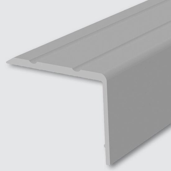 Profil pentru treaptă 3971, din aluminiu, neperforat, Arginiu, 2,7m