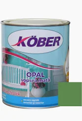 Vopsea alchidica pentru lemn/metal, Opal, interior/exterior, verde reseda, 0.75l Kober