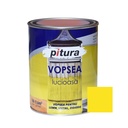 Vopsea alchidica pentru lemn / metal, lucioasa, Pitura, interior / exterior, galben sulf V53440, 0.6 L Kober