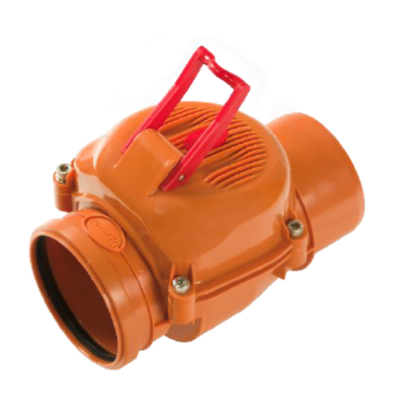Clapeta antiretur PP D.110 cu inchizator Valplast