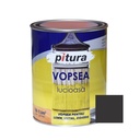 Vopsea alchidica pentru lemn / metal, lucioasa, Pitura, interior / exterior, negru V53900, 0.6 L Kober