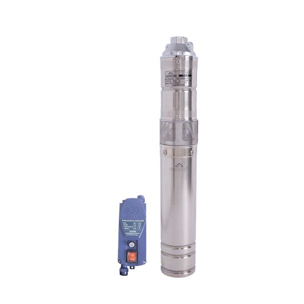 Pompa submersibila cu surub Wasserkonig SI8550, pentru ape curate, diametru 4", inox, putere 1150 W, debit 3000 l/h, inaltime refulare 85 m
