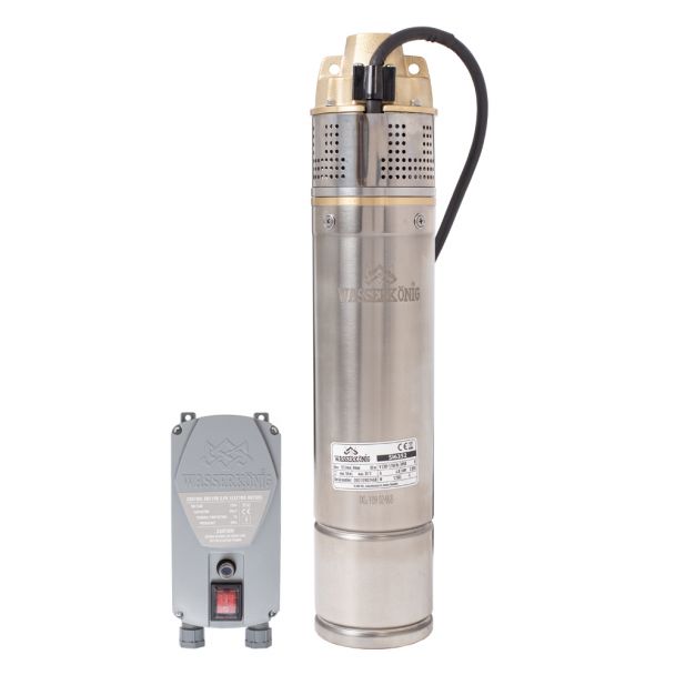 Pompa submersibila periferica SI6352, diametru 4", 1150W, debit 3120l/h, inaltime refulare 63m Wasserkonig