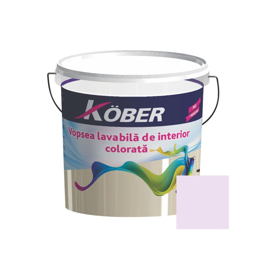 Vopsea lavabila interior, lavanda V8380, 8.5l Kober