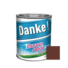 Vopsea alchidica pentru lemn / metal, exterior, maro deschis, 0.75l Danke