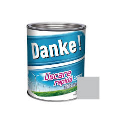Vopsea alchidica pentru lemn / metal, Danke, exterior, gri luminos, 0.75 L