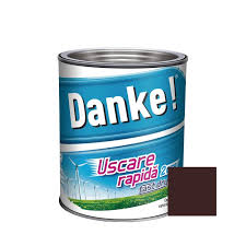Vopsea alchidica pentru lemn / metal, Danke, exterior, maro ciocolatiu, 0.75 L