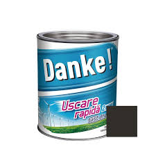 Vopsea alchidica pentru lemn / metal, exterior, negru, 0.75l Danke