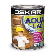 Lac pentru lemn Aqua Lac, tec, pe baza de apa, interior / exterior, 2.5l Oskar