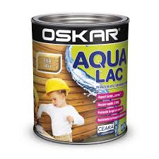Lac pentru lemn Aqua Lac, stejar auriu, pe baza de apa, interior / exterior, 2.5l Oskar