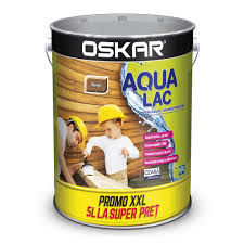 Lac pentru lemn Aqua Lac, wenge, pe baza de apa, interior / exterior, 5l Oskar