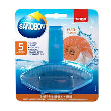 Odorizant wc Bon Blue Peach 5in1, solid, parfum piersica, 55g Sano