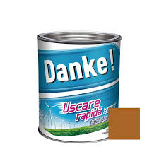 Vopsea alchidica pentru lemn / metal, Danke, exterior, ocru, 0.75 L