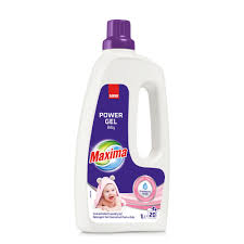 Detergent gel concentrat pentru rufe Maxima Baby, 20 spalari, 1l Sano