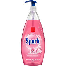 Detergent vase cu balsam cu pompita Spark Migdale, 1l Sano
