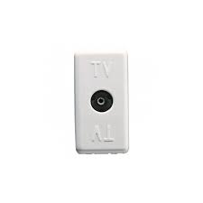Priza TV directa System GW20228, 0Db, modulara - 1 m, alba Gewiss