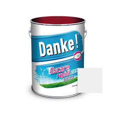 Vopsea alchidica pentru lemn / metal, Danke, exterior, alb mat, 2.5 L