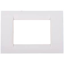 [gw22103] Rama System Virna GW22103, 3 module, alba, pentru priza / intrerupator Gewiss 