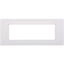 [gw22106] Rama Gewiss System Virna GW22106, 6 module, alba, pentru priza / intrerupator