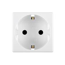 [gw20265] Priza schuko simpla Gewiss System German GW20265, incastrata, modulara - 2, contact de protectie, alba