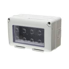 Doza aparenta System GW27044, 4 module, IP55, gri, pentru priza / intrerupator Gewiss 