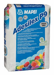 [3111] Adeziv pentru gresie si faianta Mapei Adesilex P9, interior / exterior, gri, 25 kg