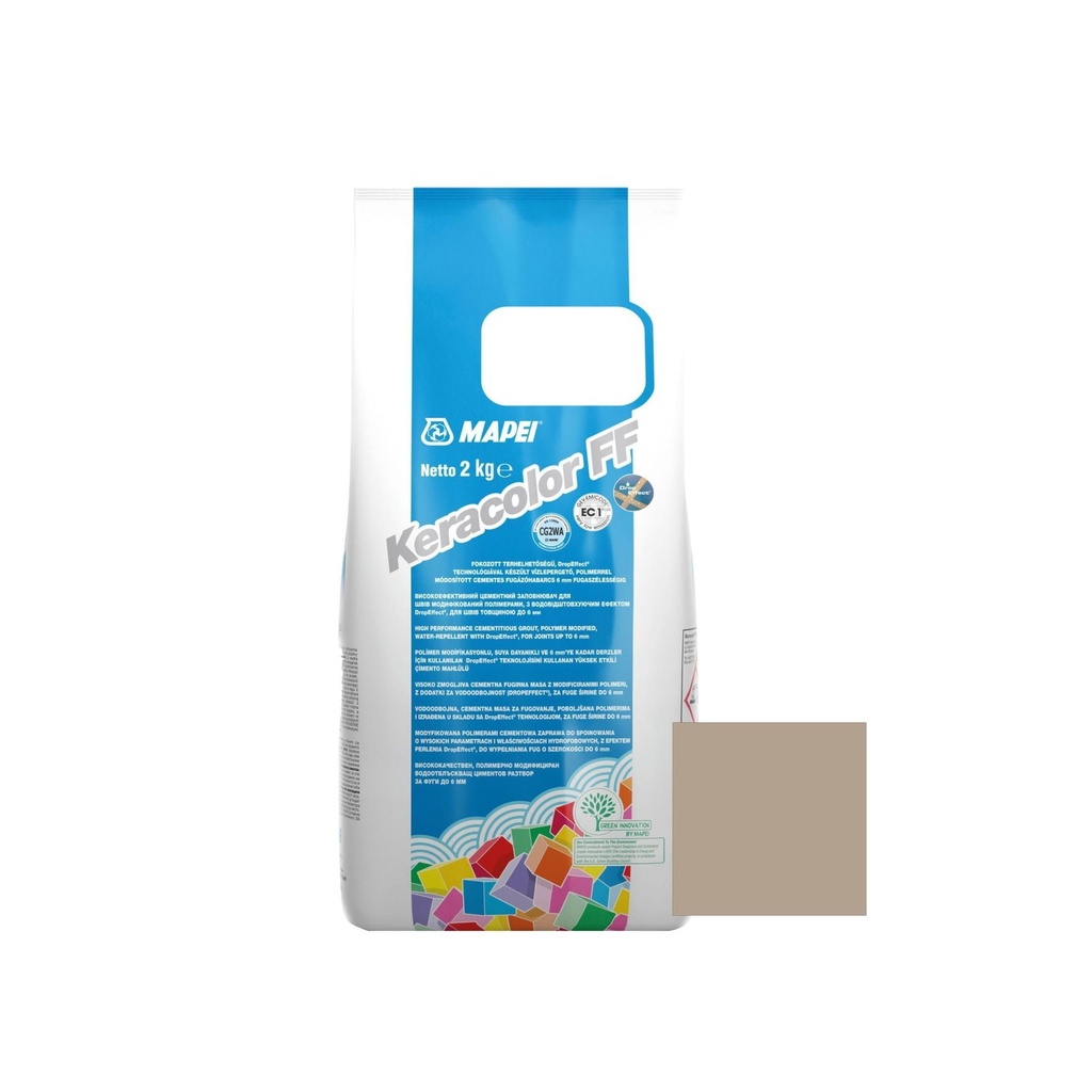 Chit de rosturi gresie si faianta Keracolor FF133 sand, interior/exterior, 2kg Mapei