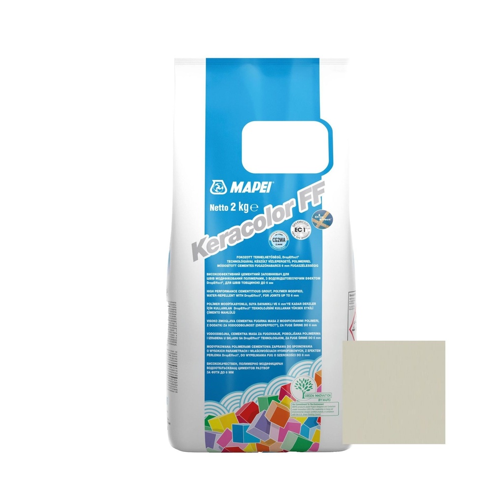 Chit de rosturi gresie si faianta Keracolor FF137 caribbean, interior/exterior, 2kg Mapei