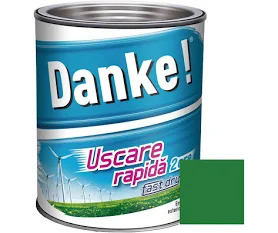 Vopsea alchidica pentru lemn / metal, exterior, verde deschis, 0.75l Danke