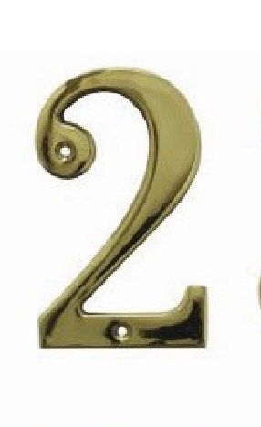 [2671] Placuta numar auriu 2  2" Amig