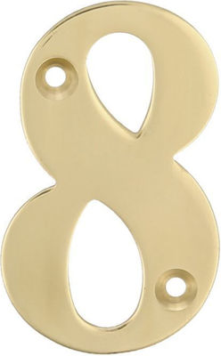 Placuta numar auriu 8  2" Amig