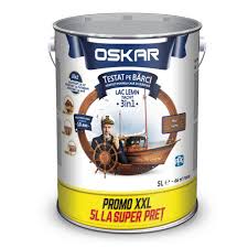Lac pentru lemn Yacht, nuc inchis, interior / exterior, 5l Oskar