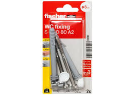 [84340] Set diblu + surub fixare vas WC S 8 RD 80 K card SB Fischer