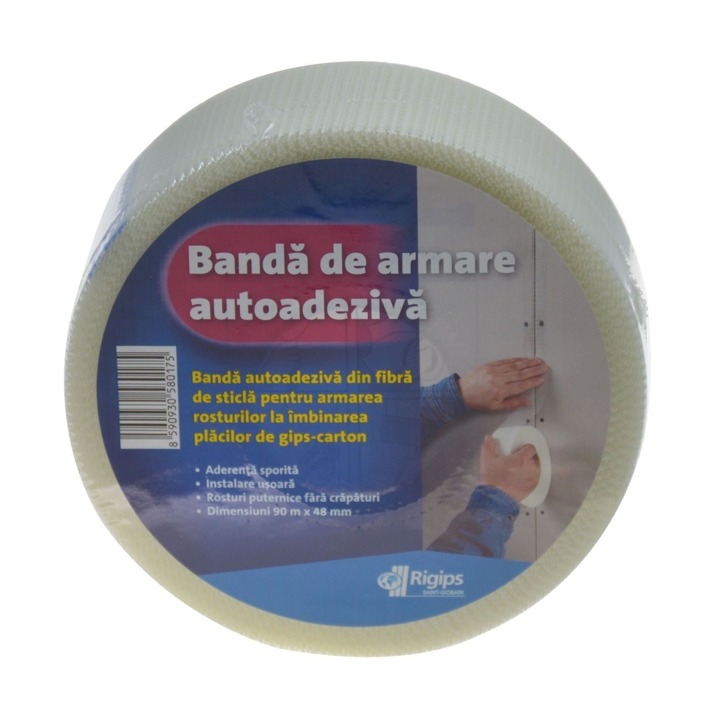 [7937] Banda autoadeziva (armare rosturi) lat 50 mm x L=90 m/rola Rigips