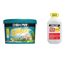 Vopsea lavabila exterior Oskar Silikon, alba, 15 L + amorsa 4 L