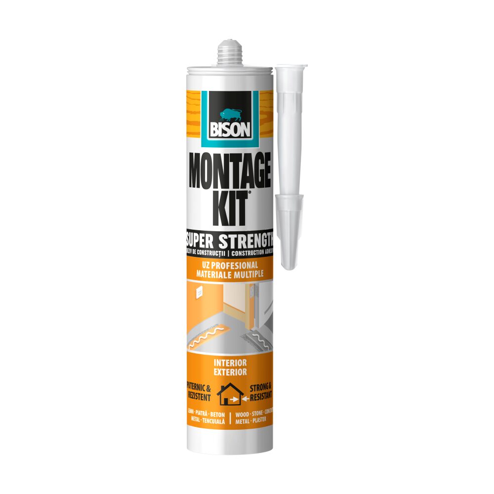 Adeziv pentru construcții Montage Kit Super Strength, 350g Bison