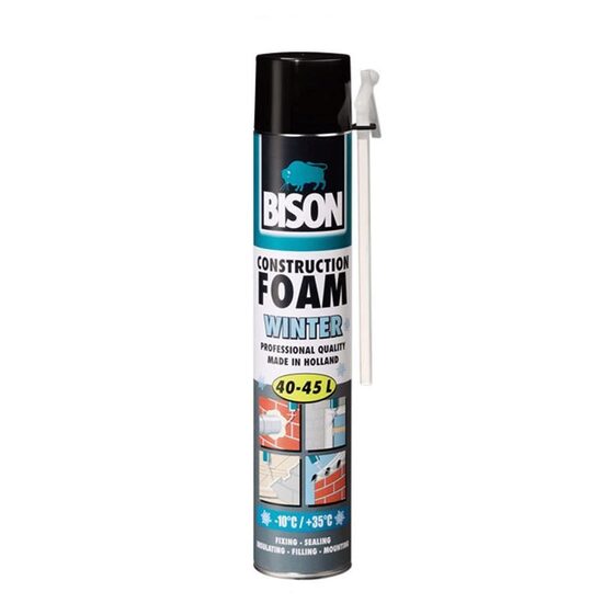 Spumă poliuretanică pentru iarnă, cu aplicator, 700ml Bison