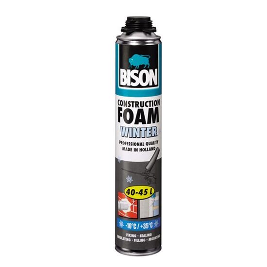 Spumă poliuretanică pentru iarnă, de pistol, 750ml Bison
