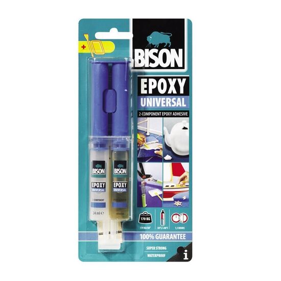 Adeziv epoxidic bicomponent universal Epoxy Universal, 2 x 12ml Bison
