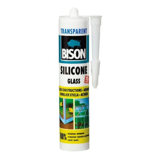 [424003] Silicon pentru sticlă BISON, transparent, 280ml