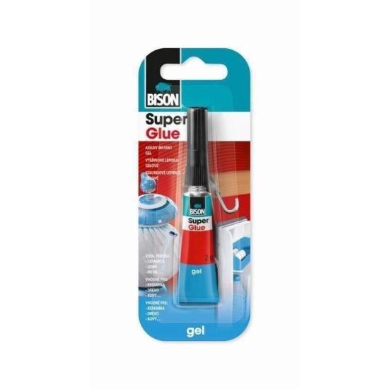 Adeziv instant cianoacrilat gel Super Glue Gel, 2g Bison